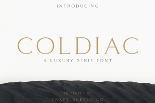 Coldiac - Luxury Serif Font Font Download