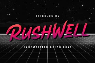 Rushwell - Brush Font Font Download