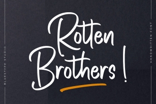 Rotten Brothers - Handwritten Font Font Download