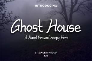 Ghost House - Halloween Font Font Download