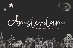 Amsterdam - A Handwritten Script Font Font Download