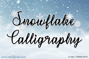 Snowflake Calligraphy Font Download