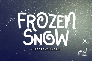 Frozen Snow Font Font Download