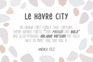 Le Havre City Font Font Download