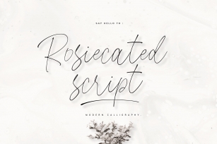 Rosiecated Script! Font Download