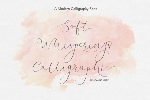 Soft Whisperings Calligraphic Font Download