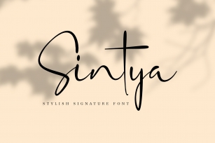 Sintya Stylish Signature Font Font Download