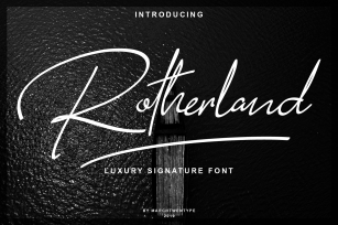 Rotherland - Luxury Signature Font Font Download
