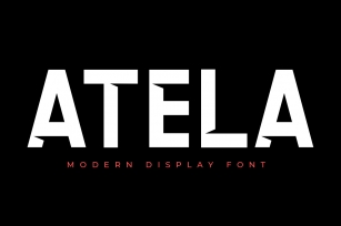 ATELA - Display Sans Serif Font Download