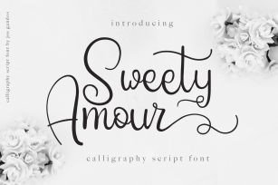 Sweety Amour Calligraphy Font Font Download