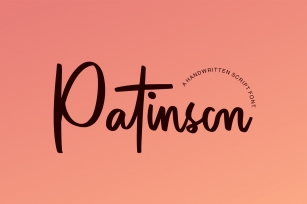 Patinson Script Font Download