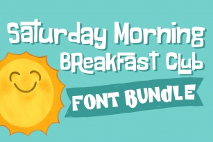 Saturday Morning Breakfast Club Font Bundle Font Download