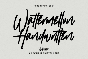 Wattermellon - Handwritten Font Font Download