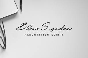 Blanc Signature Font Download