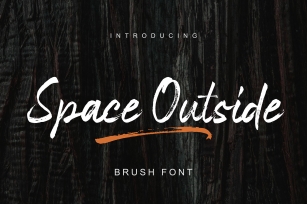 Space Outside Handbrush Font Font Download