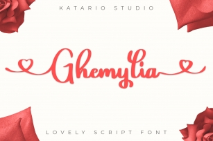 Ghemylia - Lovely Heart Font Font Download