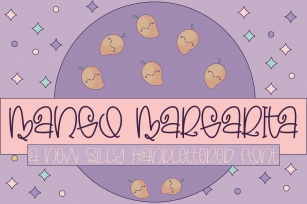 Mango Margarita - A Silly Handlettered Font Font Download