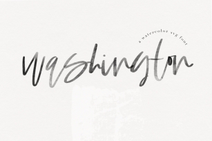 Washington - A Handwritten SVG Script Font Font Download
