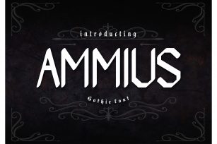 Ammius Gothic Font Font Download