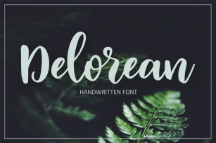 Delorean Script Font Download