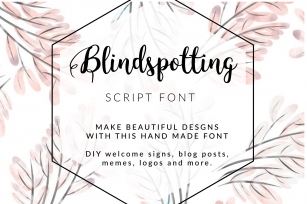 BLINDSPOTTING SCRIPT FONT Font Download