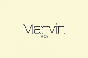 Marvin thin Font Download