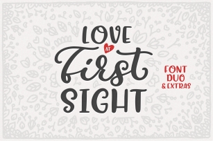 Love At First Sight Font Duo & Extras Font Download