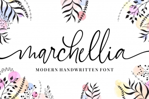 Marchellia - Modern Handwritten Font Font Download