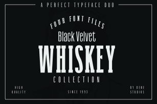 BLACK VELVET, A Font Duo Collection Font Download