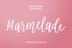 Marmelade summer font Font Download