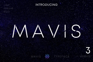 MAVIS SANS - FUTURISTIC TYPEFACE Font Download