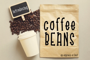 Coffee Beans an Express-o Font Font Download