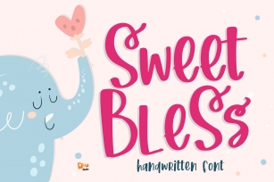 Sweet Bless- Handwritten Font Font Download
