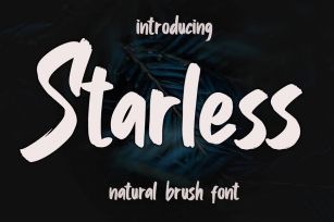Starless Brush Font Font Download