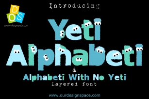 Yeti Alphabeti font Font Download