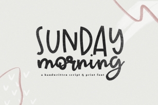 Sunday Morning - A Handwritten Script Font Font Download
