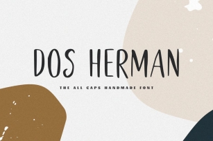Dos Herman - The All Caps Handmade Font Font Download