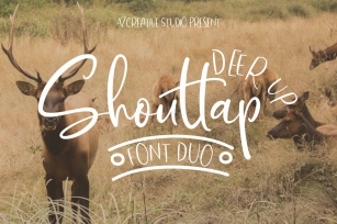 DeerUp Shouttap Font Duo - With Swashes Font Download