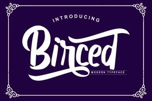 Birced | Modern Typeface Font Font Download