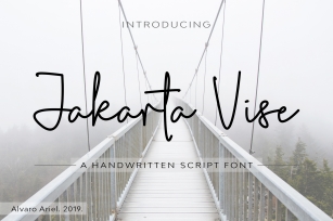 Jakarta Vise | Handwritten Script Font Font Download