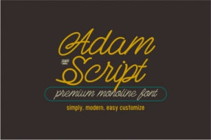 Adam Script Font Download