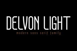 Delvon Light Font Download