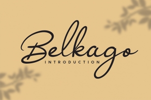 Belkago Font Download