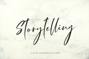 Storytelling - Modern Calligraphy Font Download