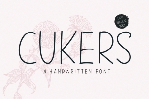 Cukers - A Handwritten Font Font Download