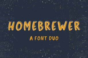 Homebrewer Sans and Outline Font Duo Font Download