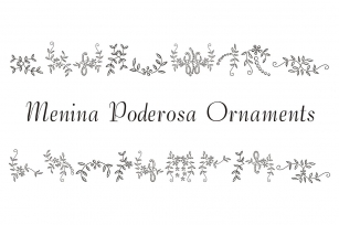 Menina Poderosa Ornaments Font Download