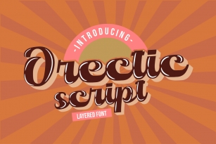 Orectic Script - Layered Font Download