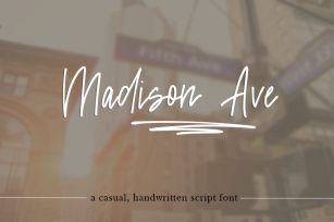 Madison Avenue Font Download