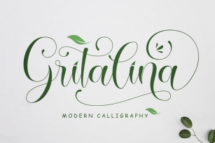 Gritalina Modern Calligraphy Font Download